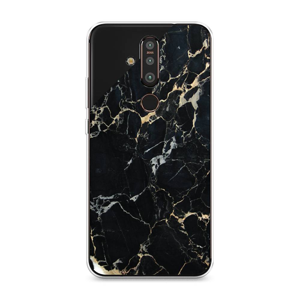 

Чехол Awog "Черный мрамор уголок" для Nokia X71