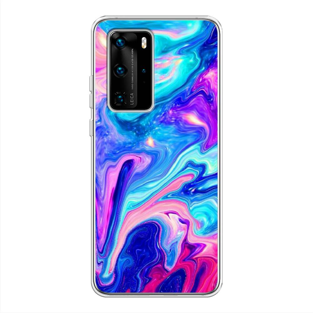 

Чехол Awog на Huawei P40 Pro "Потеки краски", Розовый, 610950-10