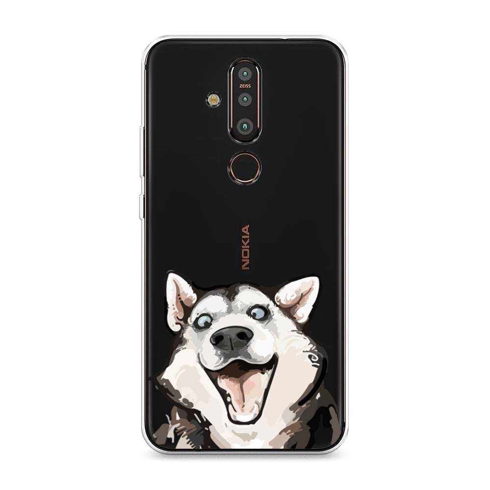 

Чехол Awog "Радостный хаски" для Nokia X71