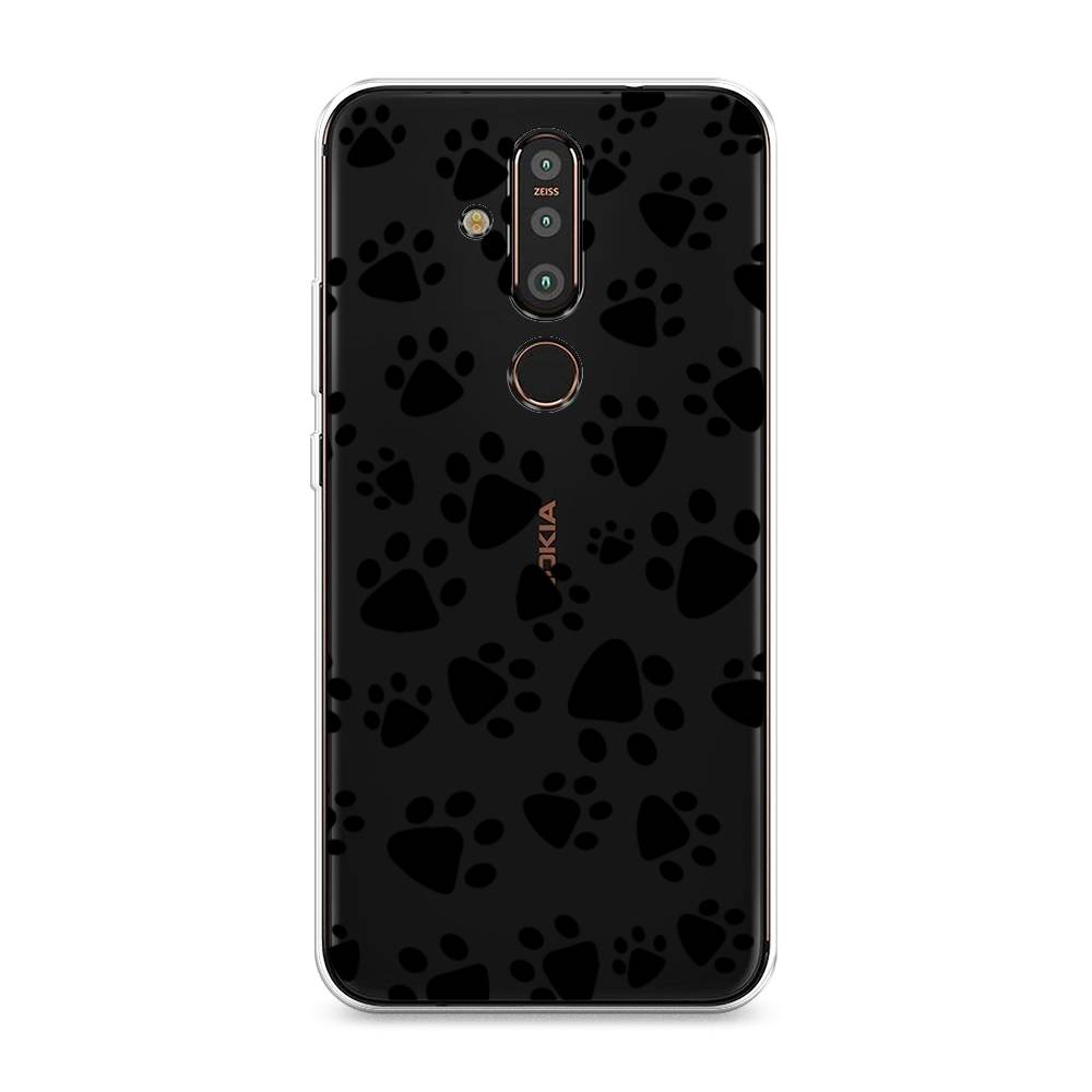 

Чехол Awog "Лапки черные" для Nokia X71