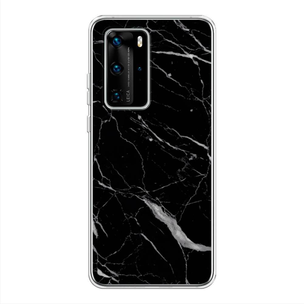 фото Чехол awog "черный минерал" для huawei p40 pro