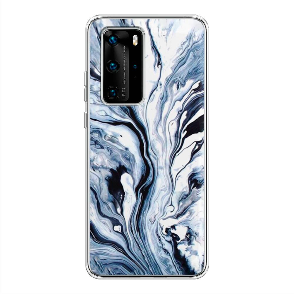 

Чехол Awog на Huawei P40 Pro "Голубой минерал мрамор", 610950-3