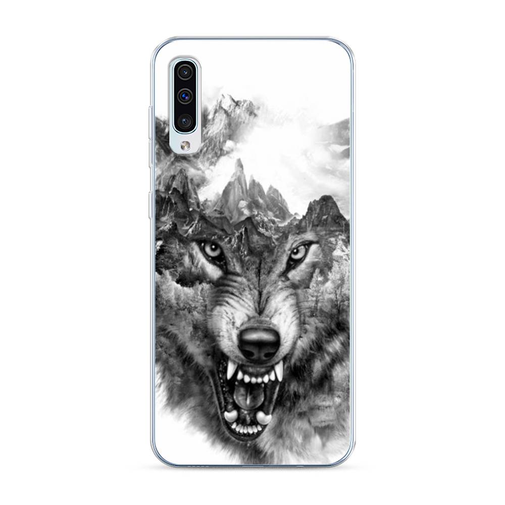 

Силиконовый чехол "Волк в горах" на Samsung Galaxy A30s, Разноцветный, 28850-1