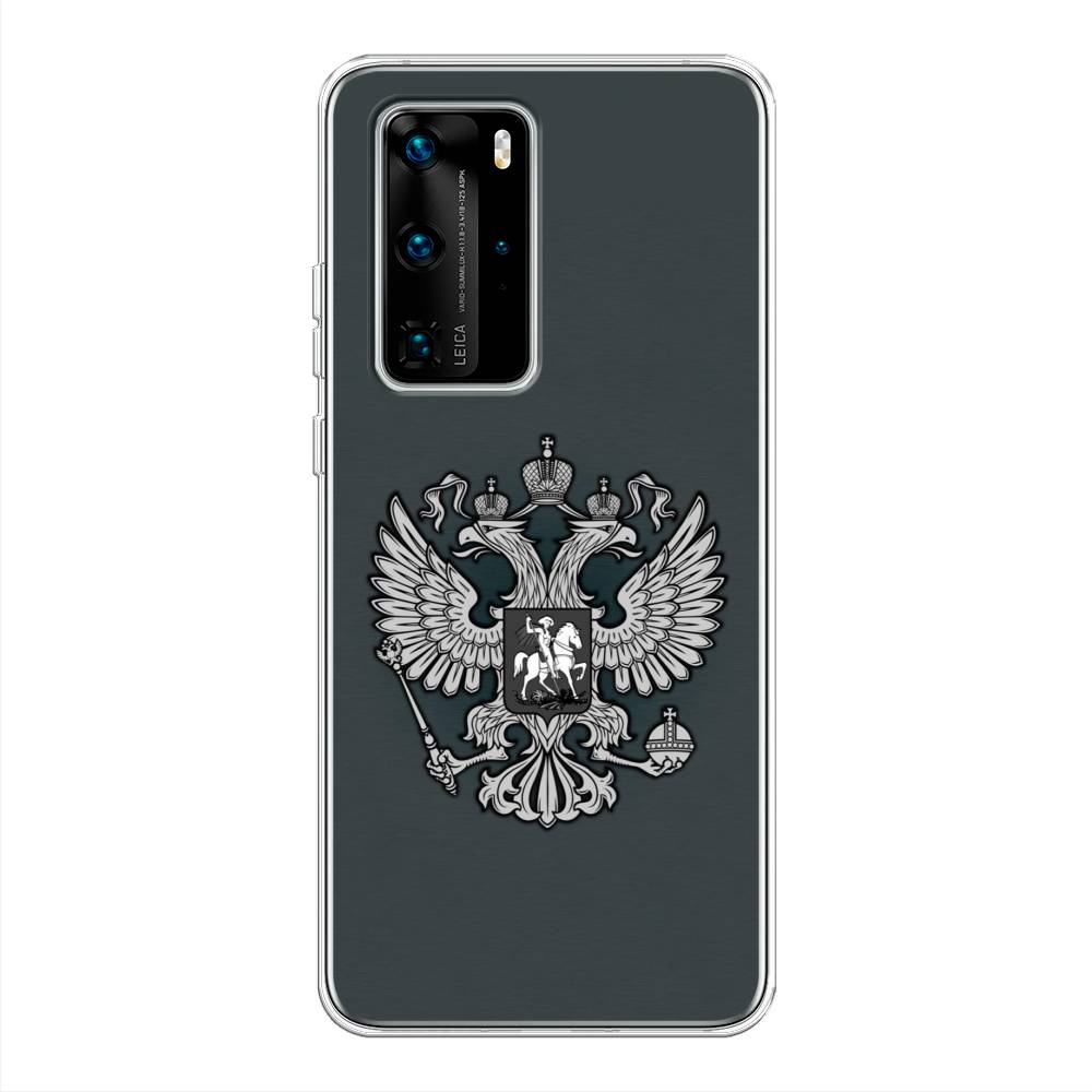 фото Чехол awog "герб россии серый" для huawei p40 pro