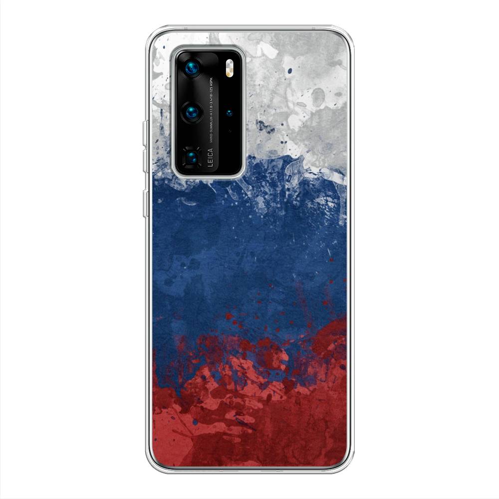 

Чехол Awog на Huawei P40 Pro "Флаг России неровный", Белый;синий;красный, 610950-5