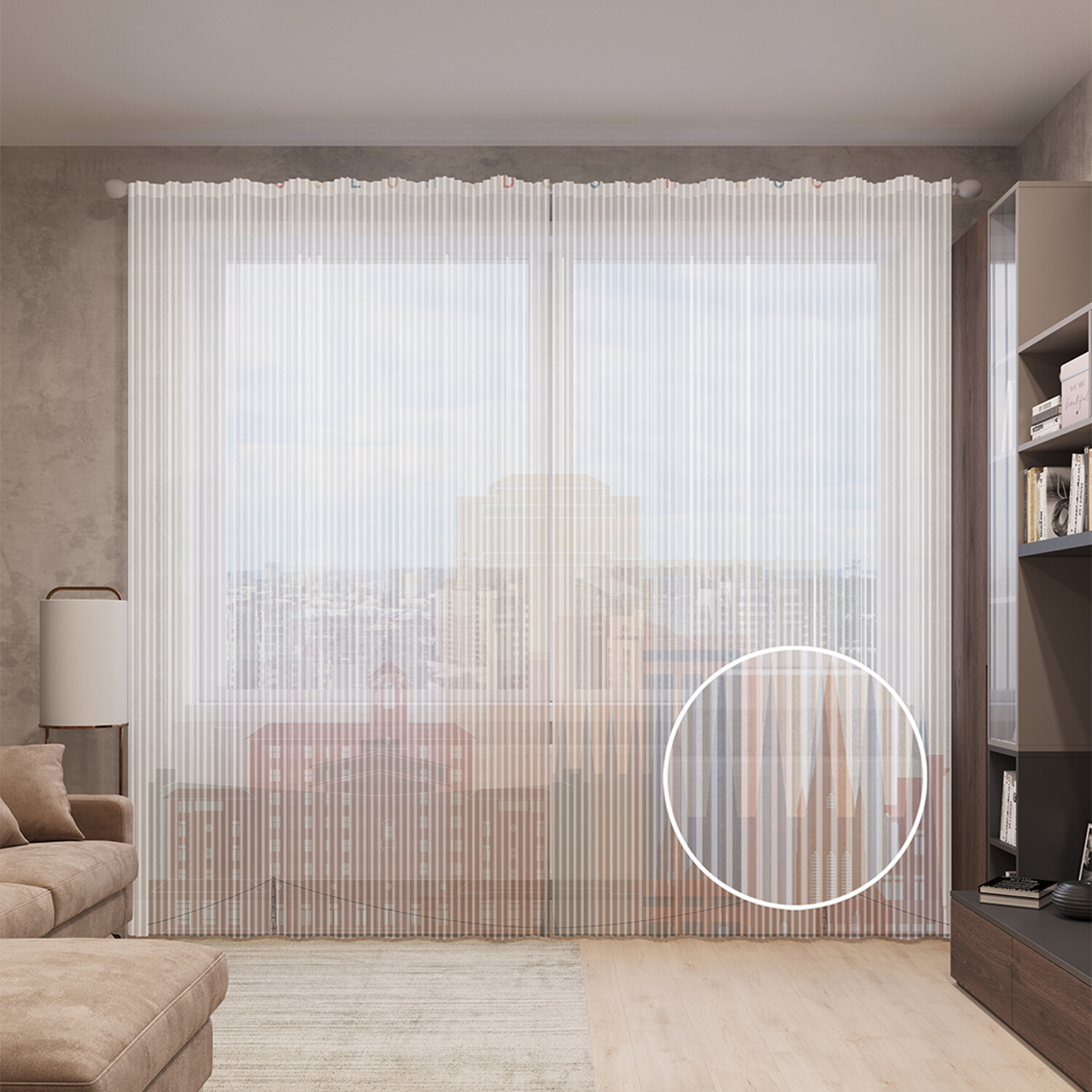 

Тюль вуаль на шторной ленте с принтом JoyArty "Мираж Колорадо", 310х265 см, Мираж Колорадо