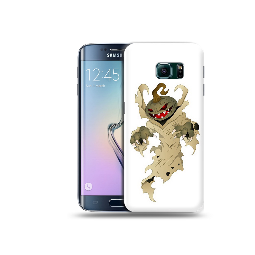 

Чехол MyPads Tocco для Samsung Galaxy S6 Edge призрак хэллоуина, Прозрачный, Tocco