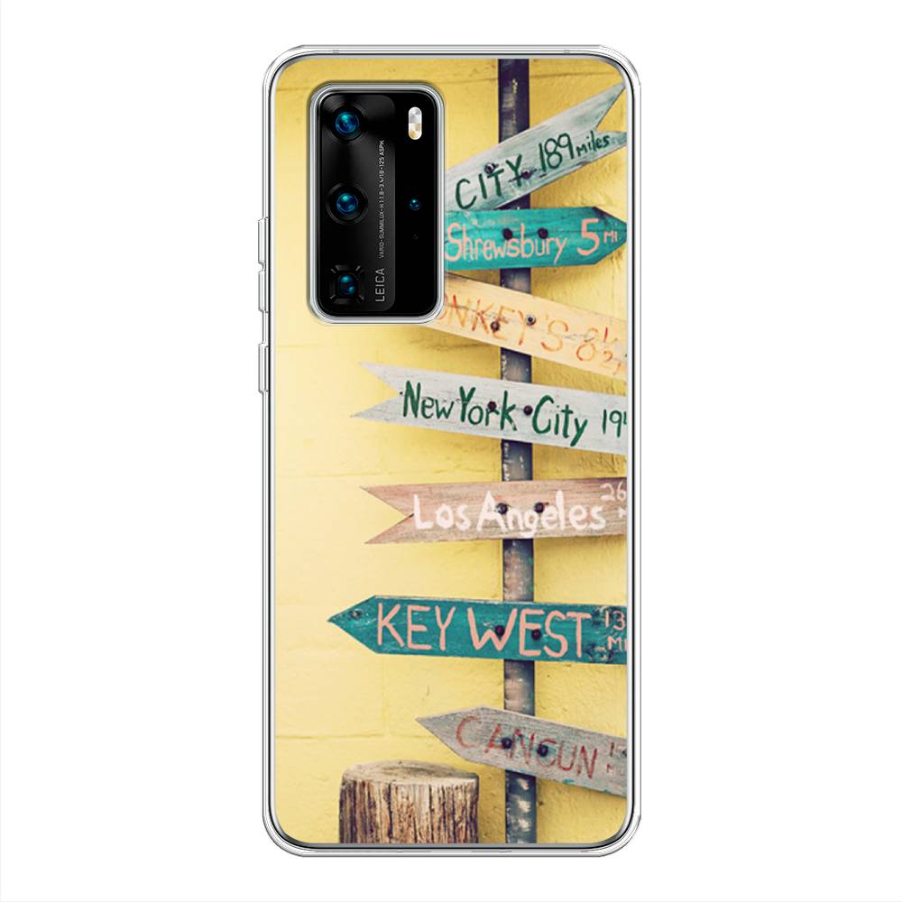 

Чехол Awog на Huawei P40 Pro "Нулевой километр", Желтый, 610950-4