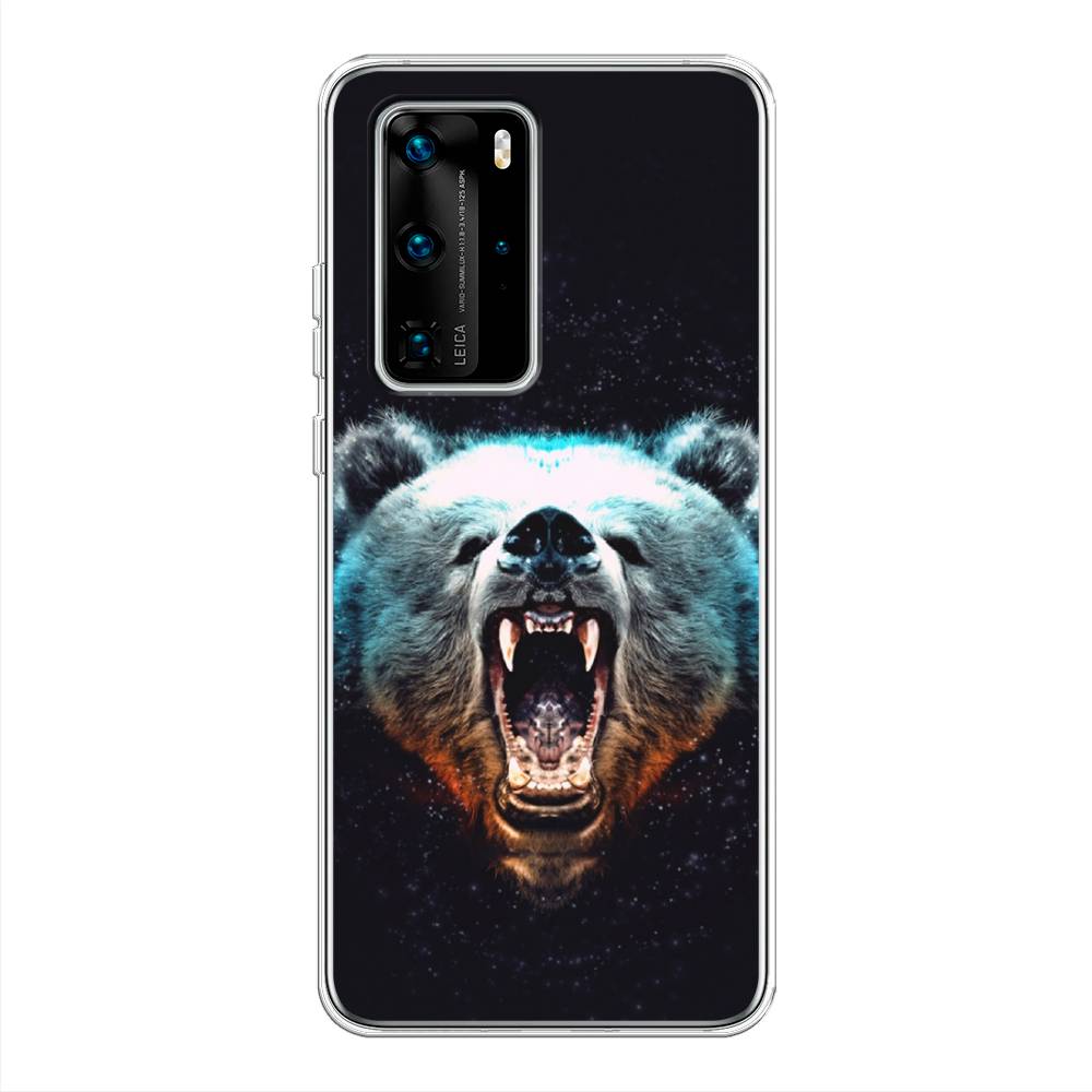 

Чехол Awog на Huawei P40 Pro "Медведь", Коричневый;голубой;черный, 610950-2
