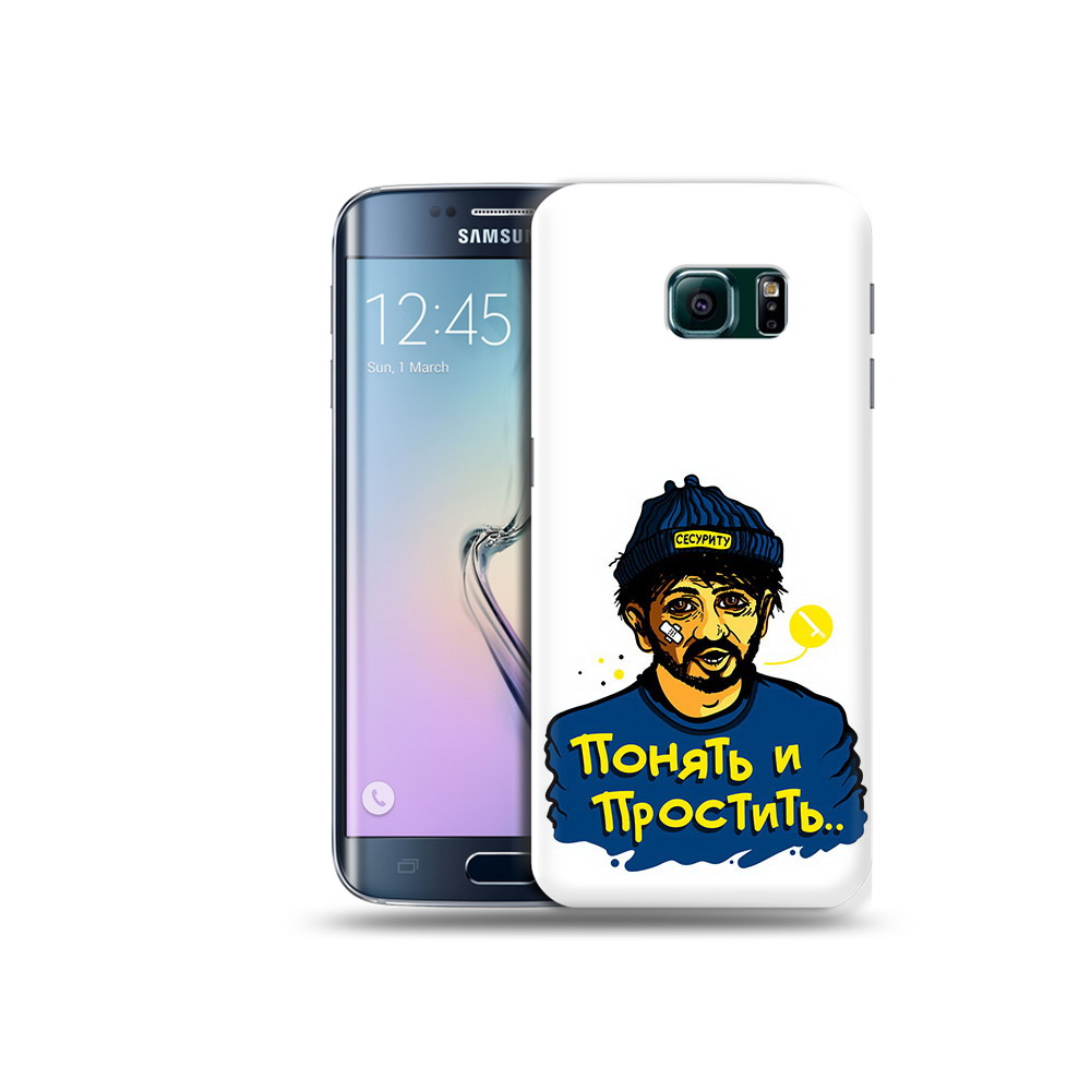 

Чехол MyPads Tocco для Samsung Galaxy S6 Edge понять и простить, Прозрачный, Tocco