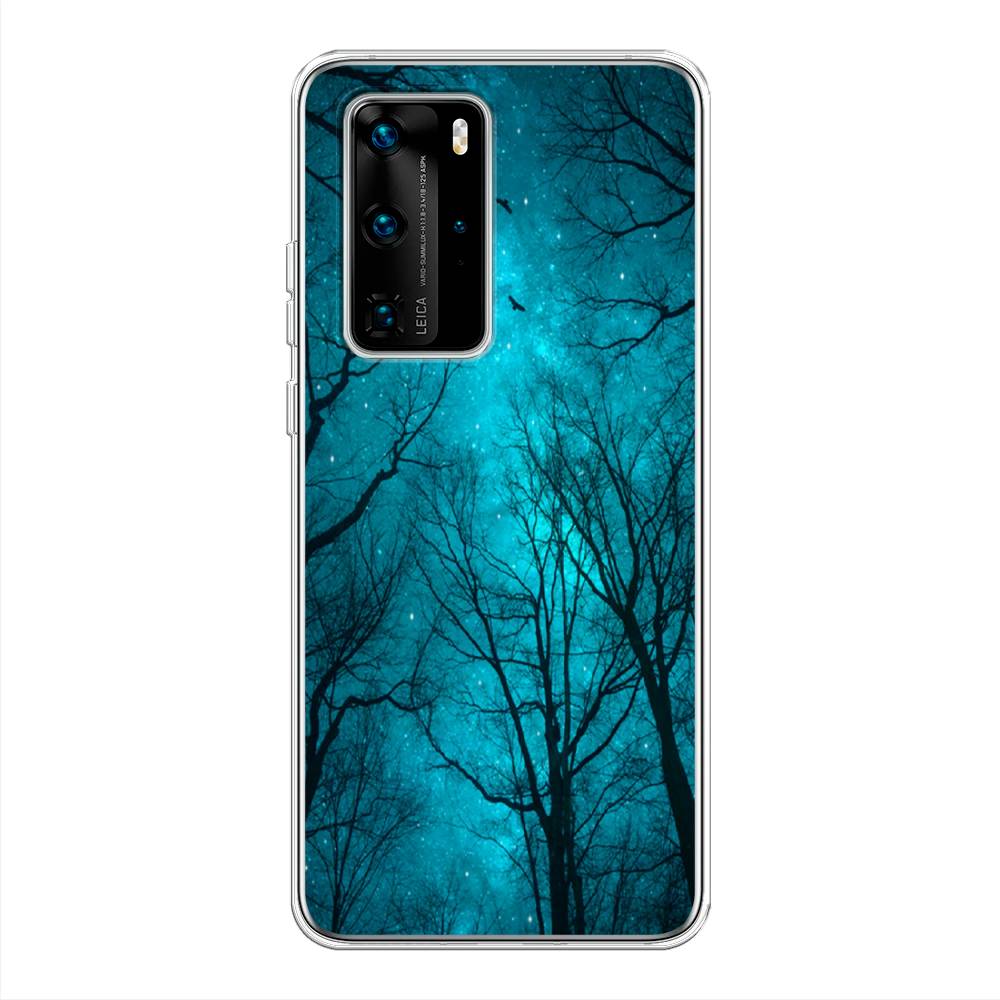 

Чехол Awog на Huawei P40 Pro "Сказочный лес", Черный;голубой, 610950-4