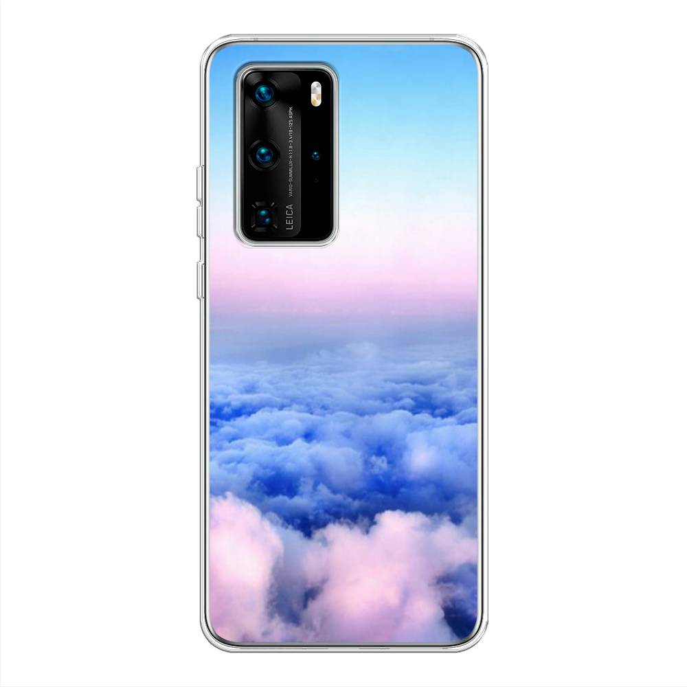 

Чехол Awog на Huawei P40 Pro "Облака", Голубой;розовый, 610950-4