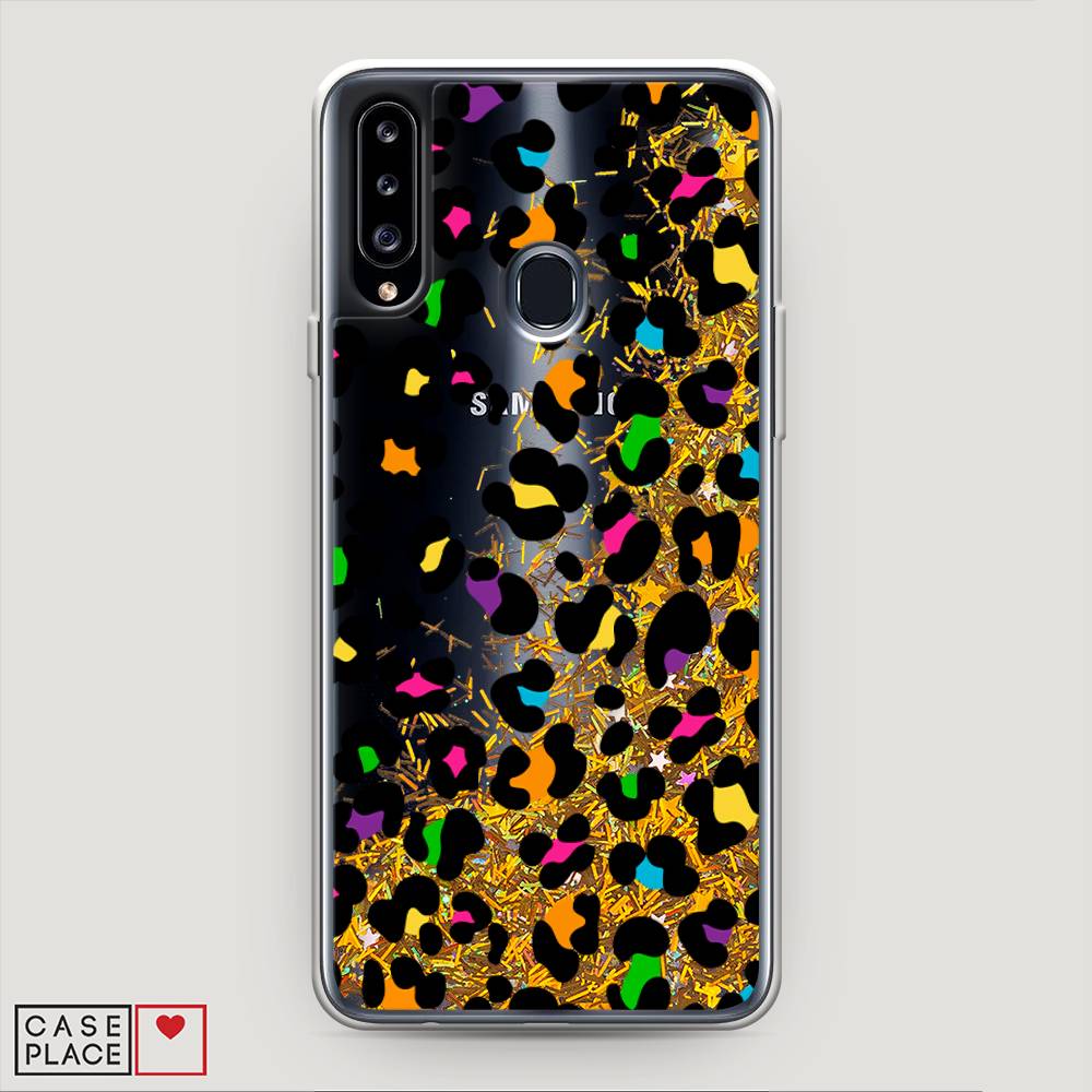 

Жидкий чехол с блестками "Яркий леопард" на Samsung Galaxy A20s, 2100890-1