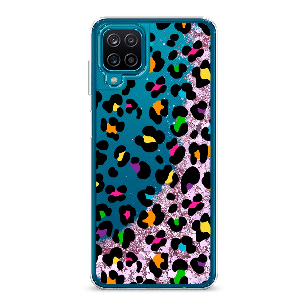 

Жидкий чехол с блестками "Яркий леопард" на Samsung Galaxy A12