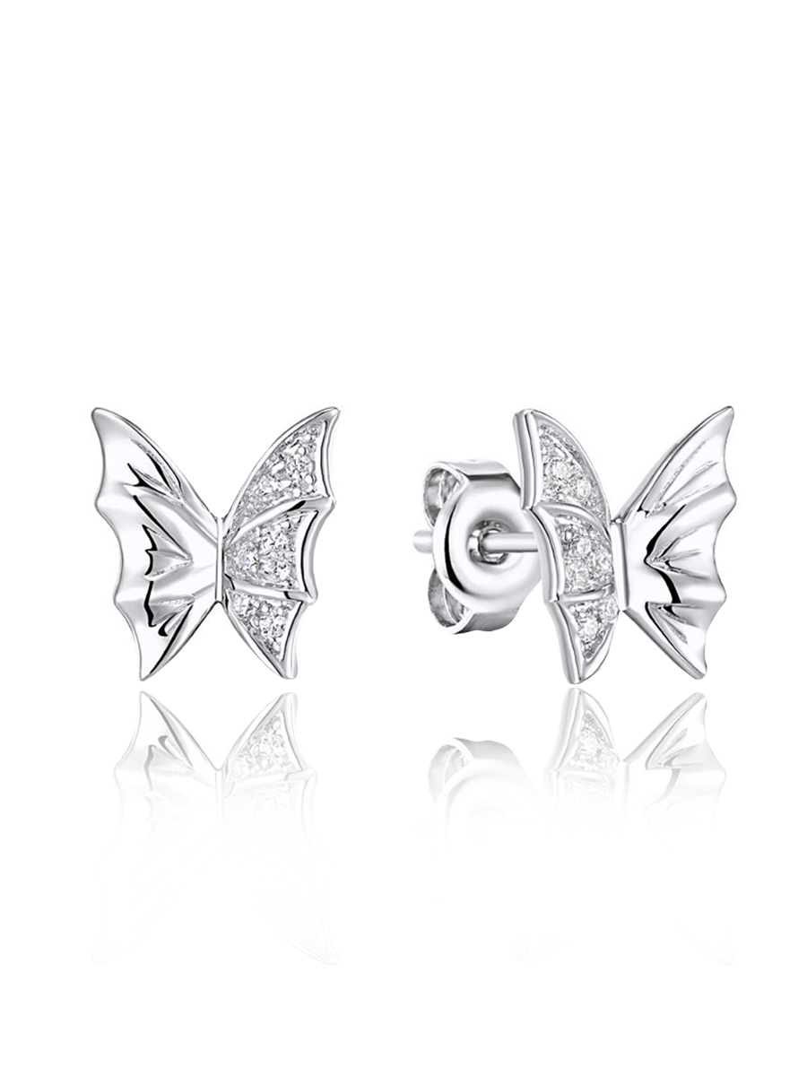 

Серьги пусеты из серебра VALTERA 113084, циркон, 113084