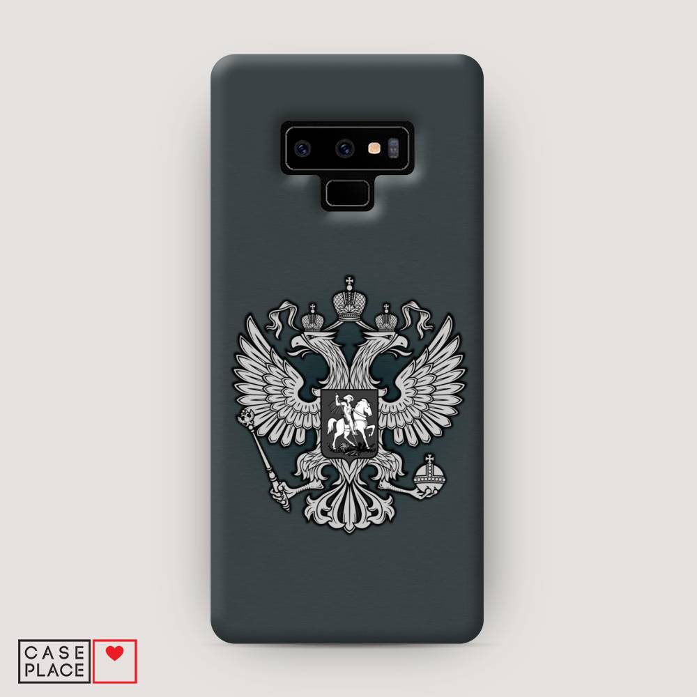 фото Чехол awog "герб россии серый" для samsung galaxy note 9