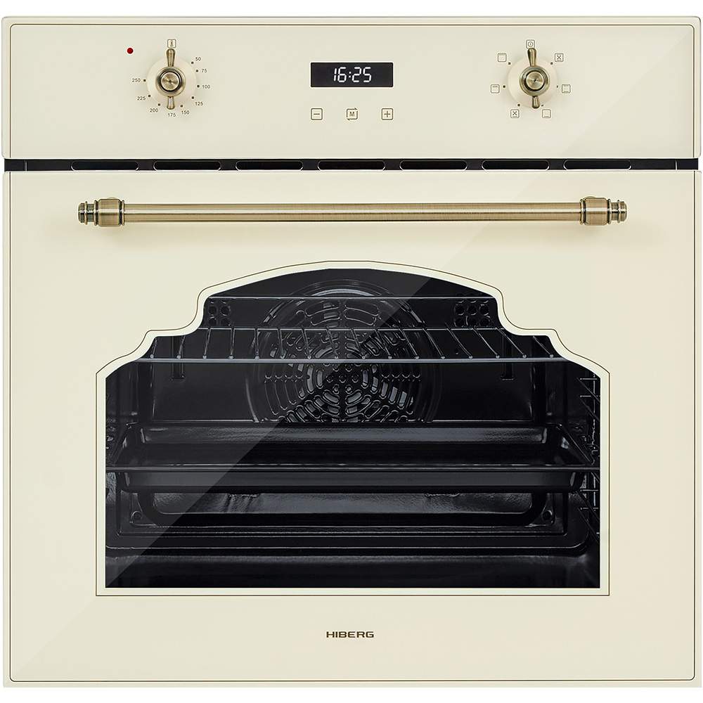 

Встраиваемый электрический духовой шкаф Hiberg VM 6260 RY бежевый, VM 6260 R