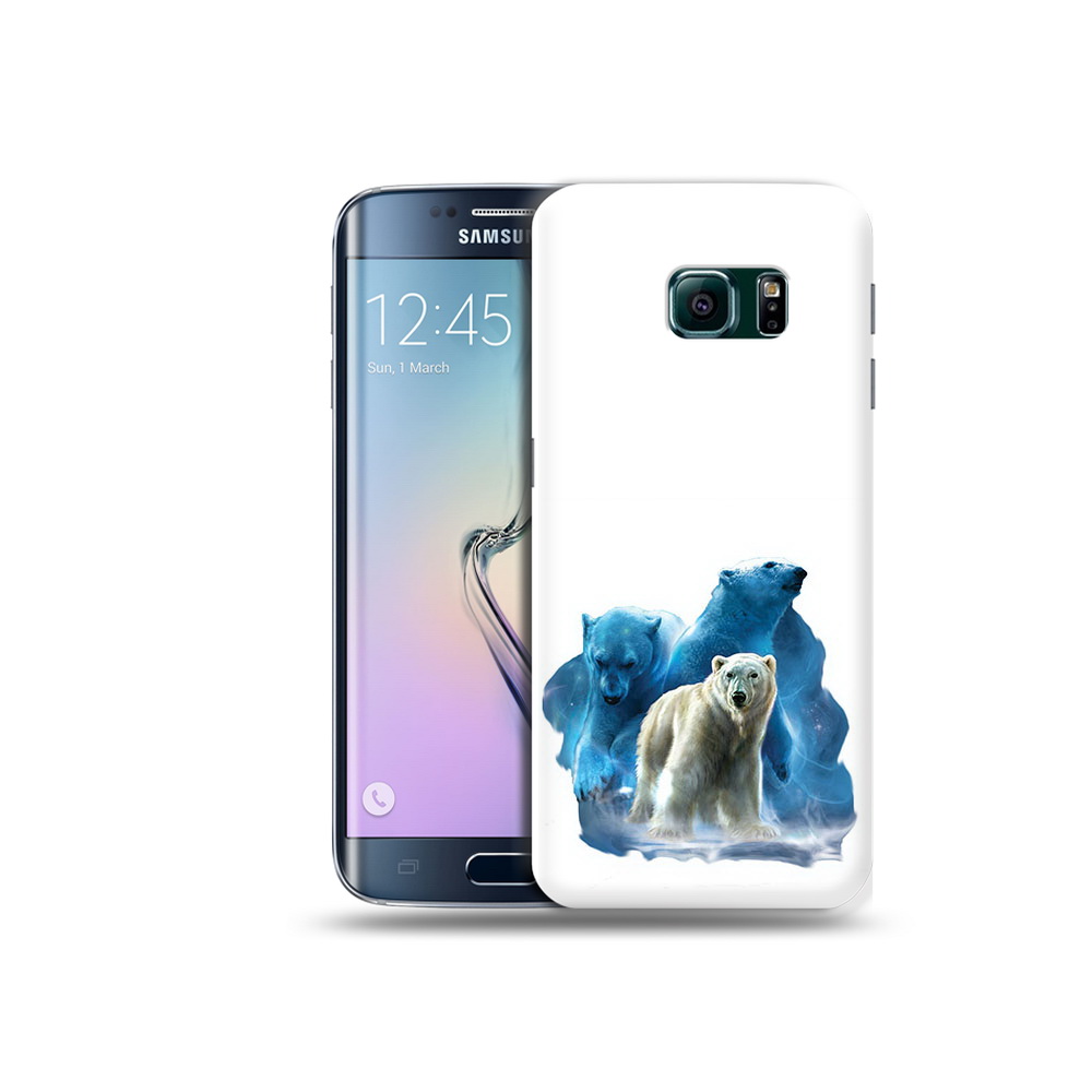 

Чехол MyPads Tocco для Samsung Galaxy S6 Edge полярный медведь, Прозрачный, Tocco