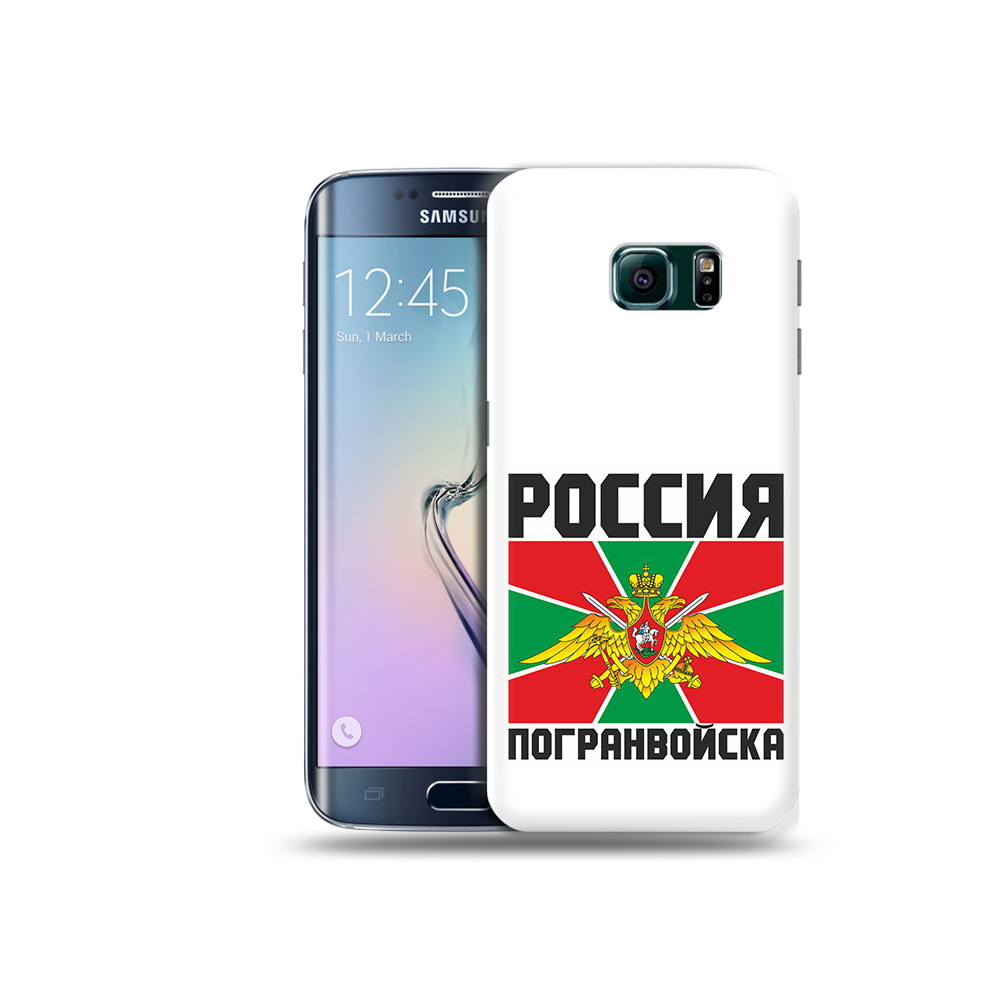 

Чехол MyPads Tocco для Samsung Galaxy S6 Edge погранвойска, Прозрачный, Tocco