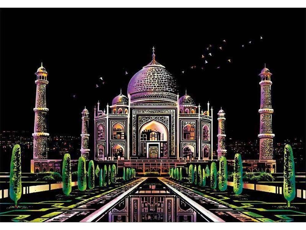 

Скретч-картина «Taj Mahal» (цветная) scrt-33