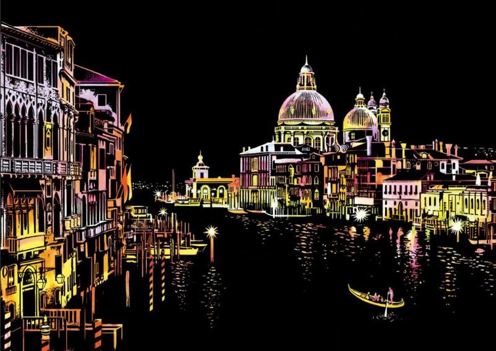

Скретч-картина «Romantic Venice» (цветная) scrt-50