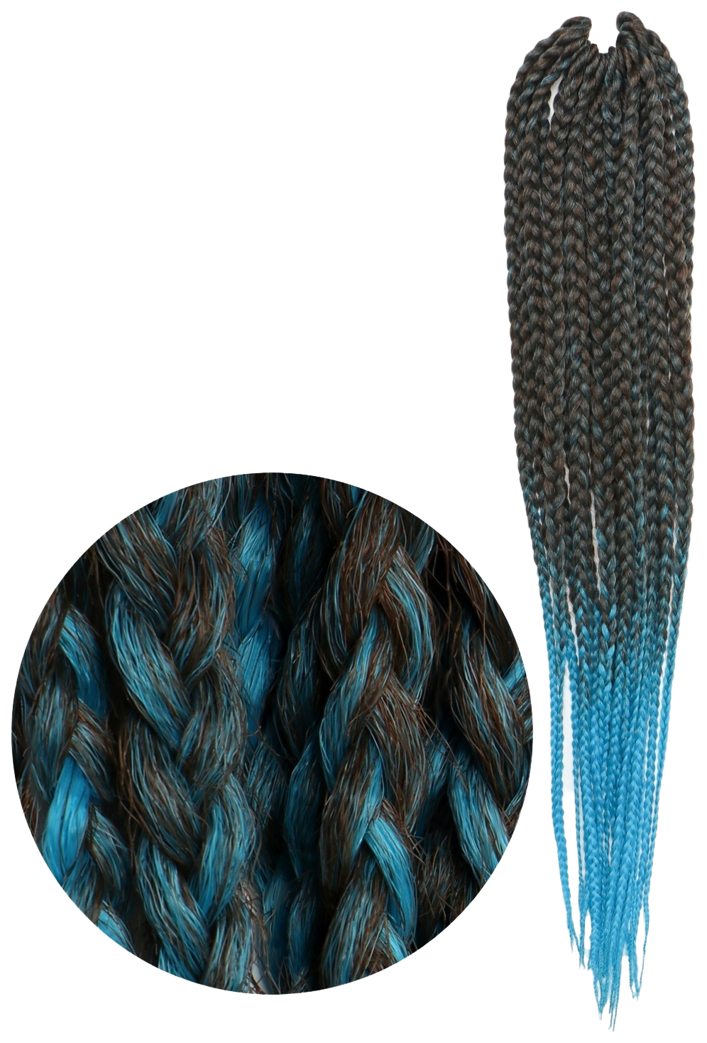 Афрокосы Queen Fair Sim-Braids CE 18 прядей 60 см цвет русый голубой FR-18 sim braids афрокосы 60 см 18 прядей ce ультрамарин bd