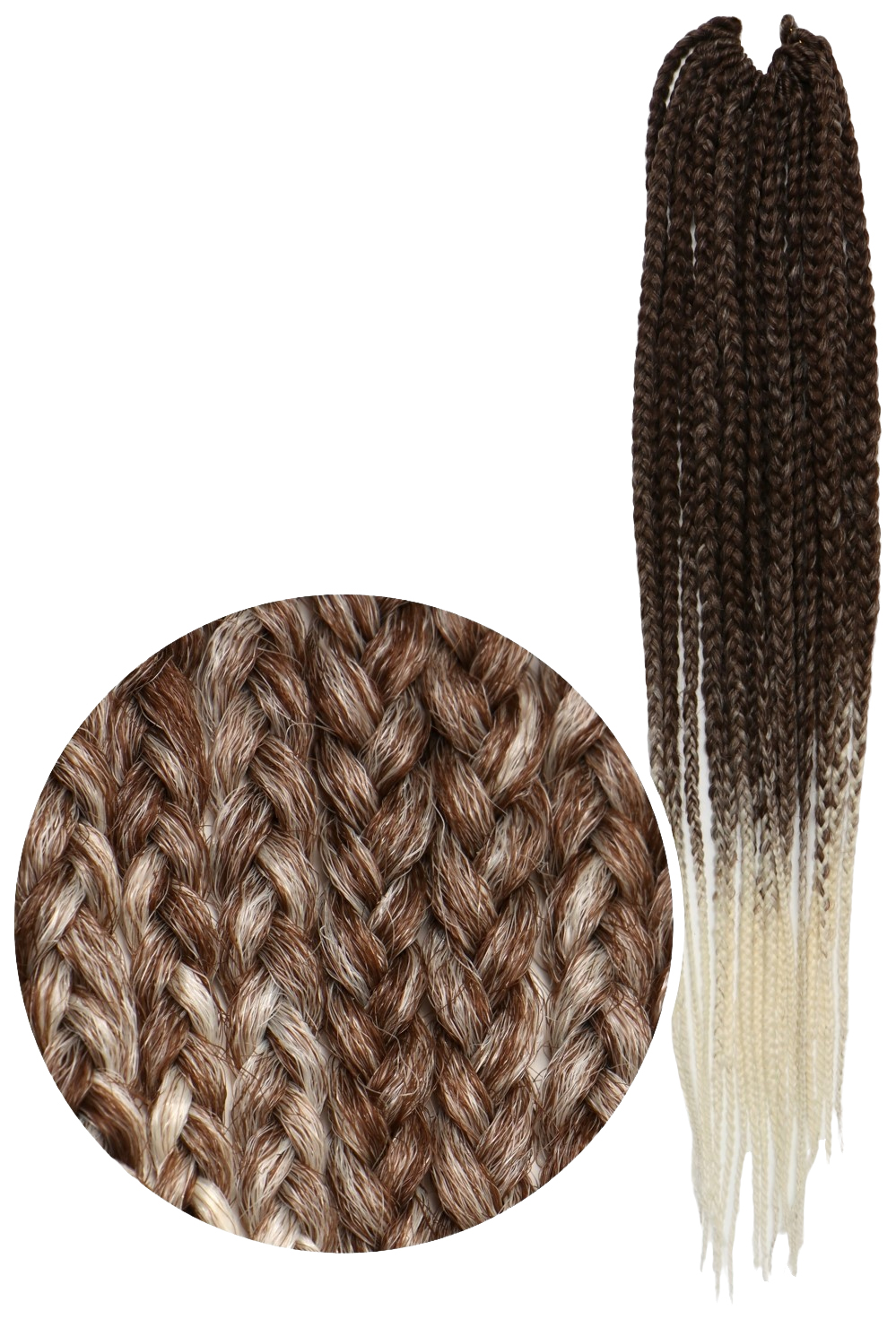 Афрокосы Queen Fair Sim-Braids CE 18 прядей 60 см цвет русый белый FR-14 sim braids афрокосы 60 см 18 прядей ce русый розовый fr 11