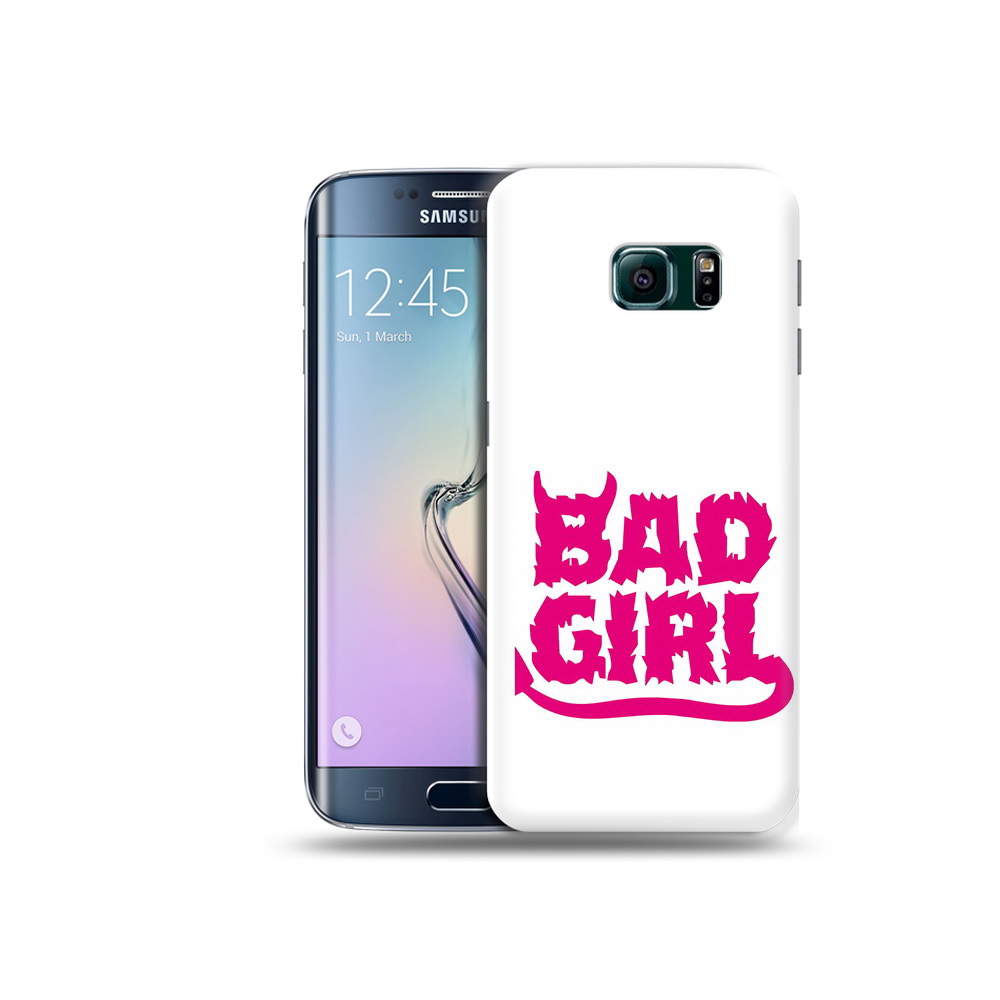 

Чехол MyPads Tocco для Samsung Galaxy S6 Edge плохая девочка, Прозрачный, Tocco