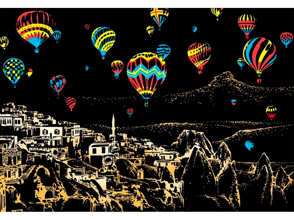 

Скретч-картина «Cappadocia» (цветная) scrt-15