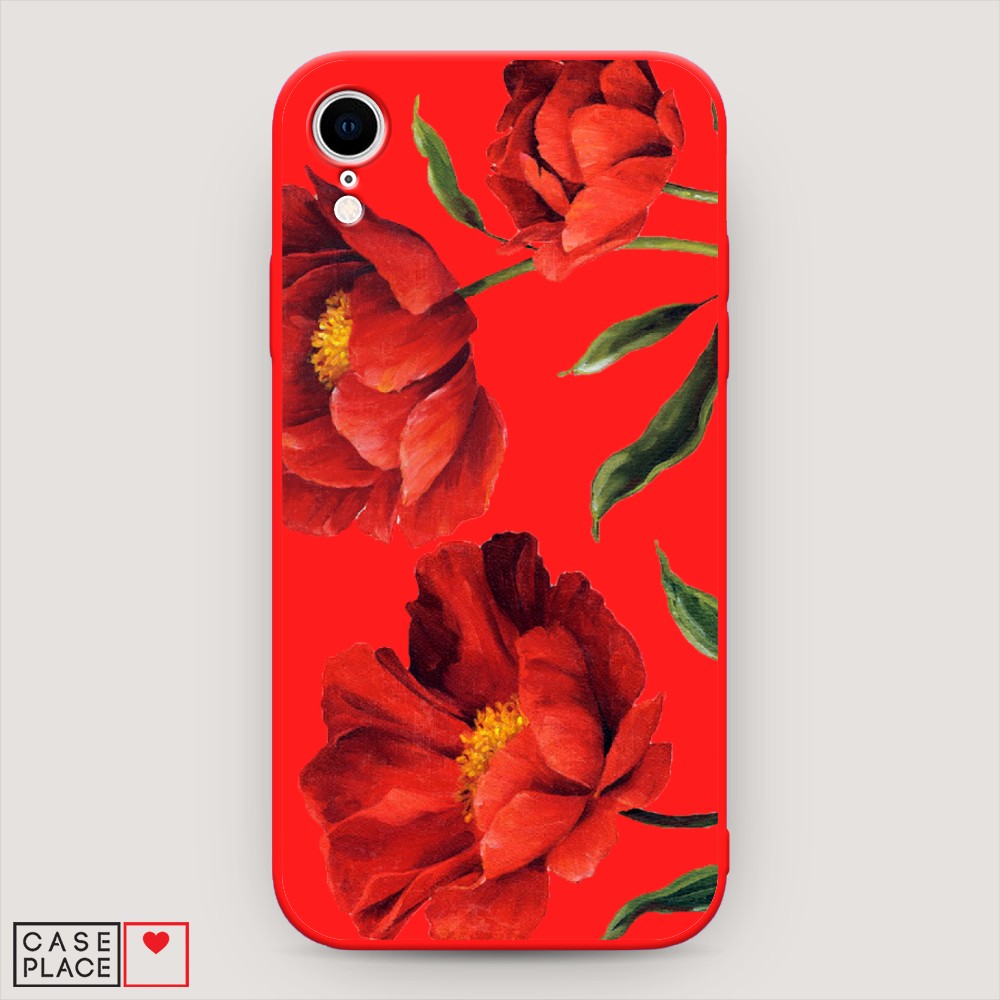 

Чехол Awog на Apple iPhone XR (10R) / Айфон XR (10R) "Красные маки", Разноцветный, 12053-1
