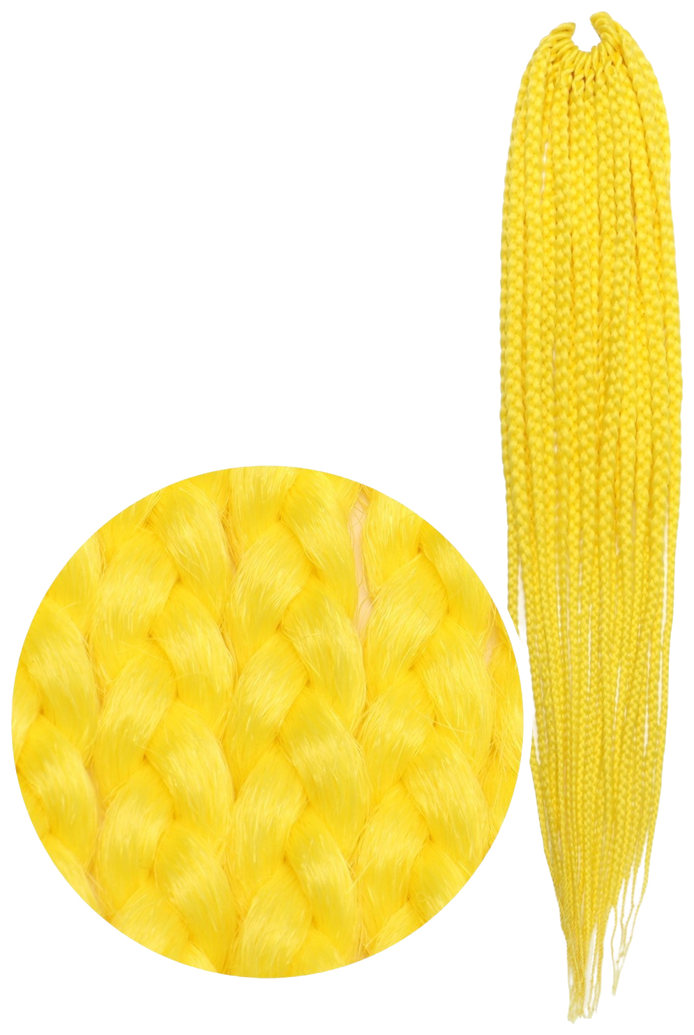 Афрокосы Queen Fair Sim-Braids CE 18 прядей 60 см цвет жёлтый yellow карнавальный плащ детский плюш жёлтый длина 110 см