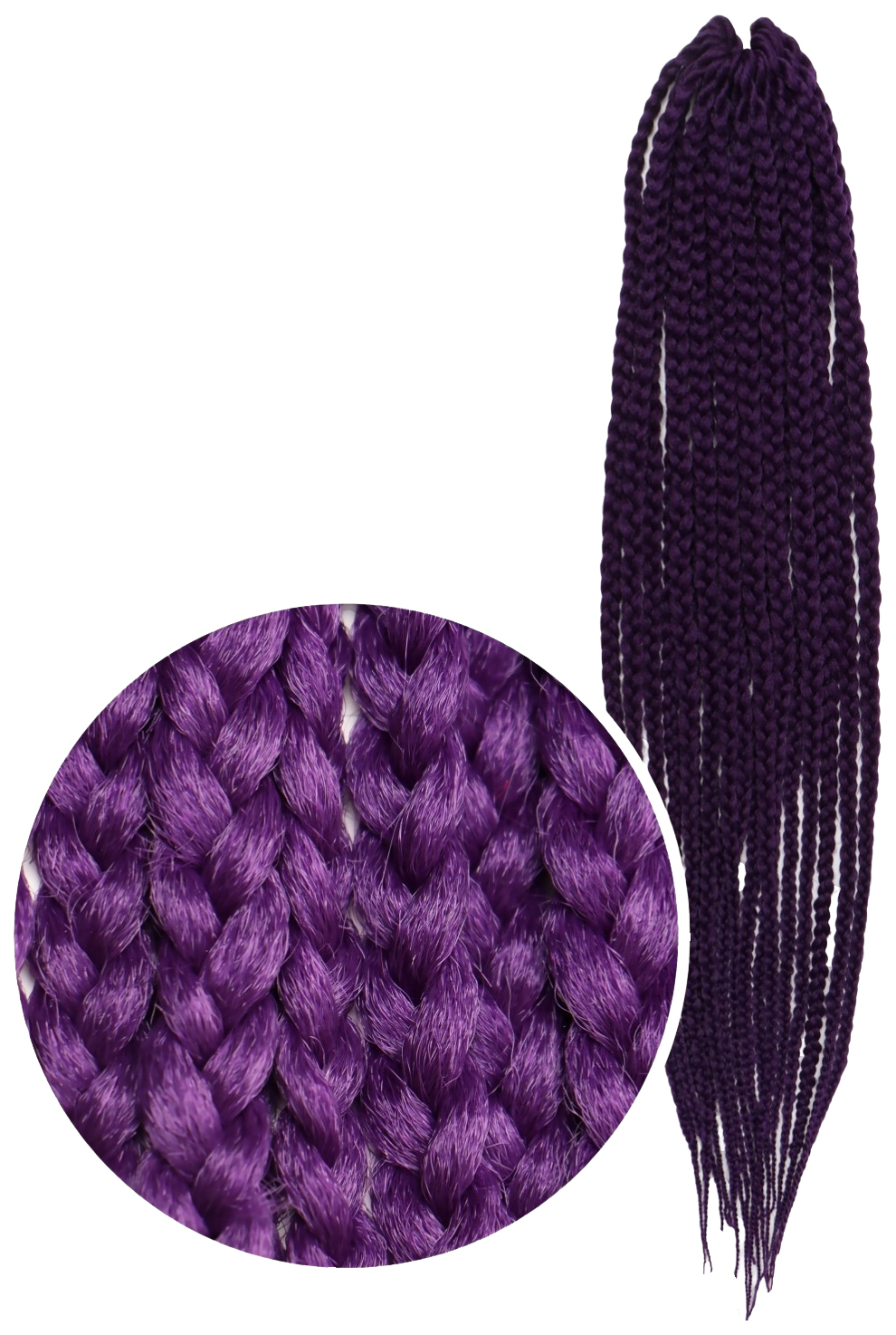Афрокосы Queen Fair Sim-Braids CE 18 прядей 60 см цвет фиолетовый IlI Pur леска плетеная 4 пряди плетение 300m проволока pe многофиламентный pe