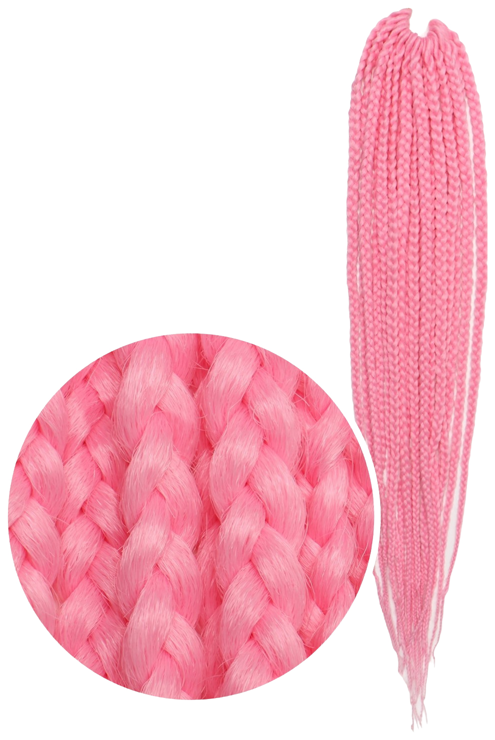 

SIM-BRAIDS Афрокосы, 60 см, 18 прядей (CE), цвет светло-розовый(#II PINK)