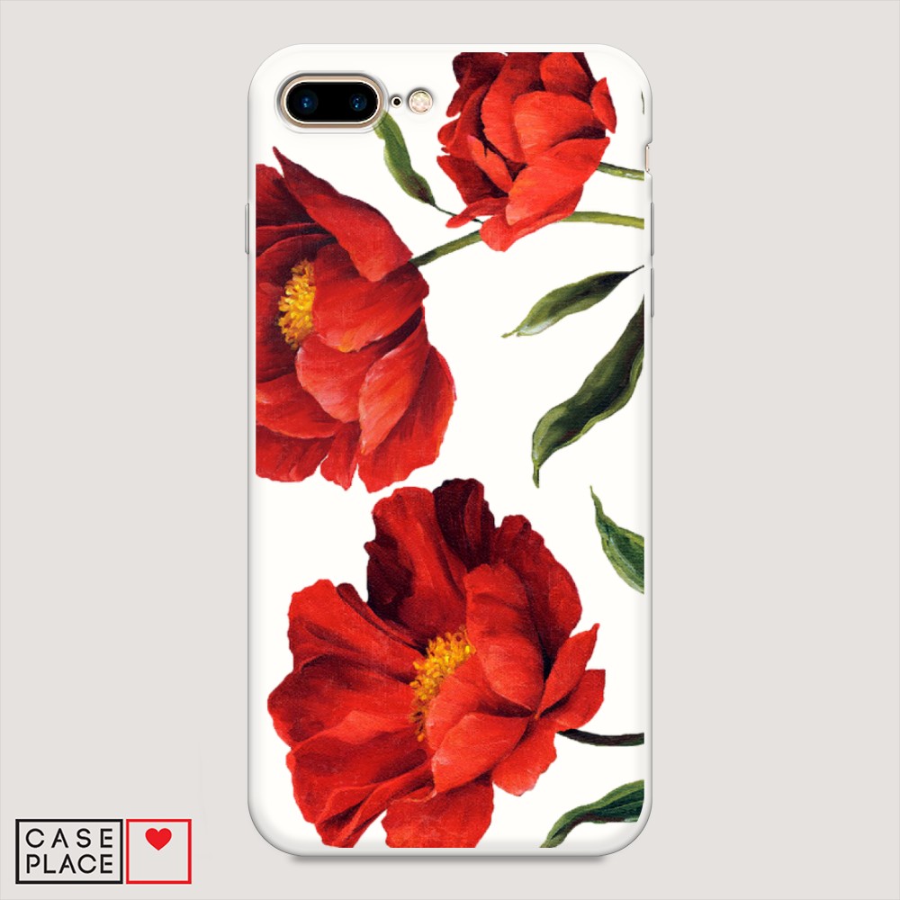 

Чехол Awog на Apple iPhone 8 Plus / Айфон 8 Plus "Красные маки", Разноцветный, 10957-1