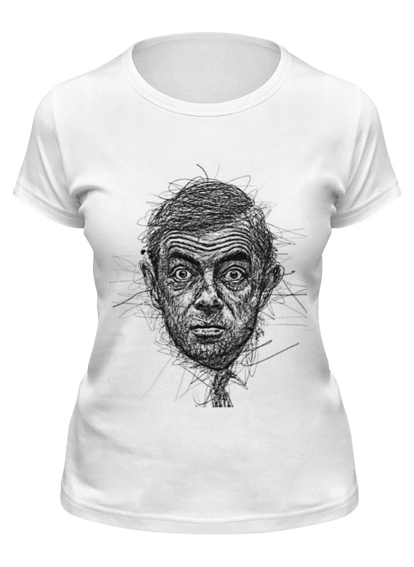 

Футболка женская Printio Rowan atkinson белая M, Белый, Rowan atkinson