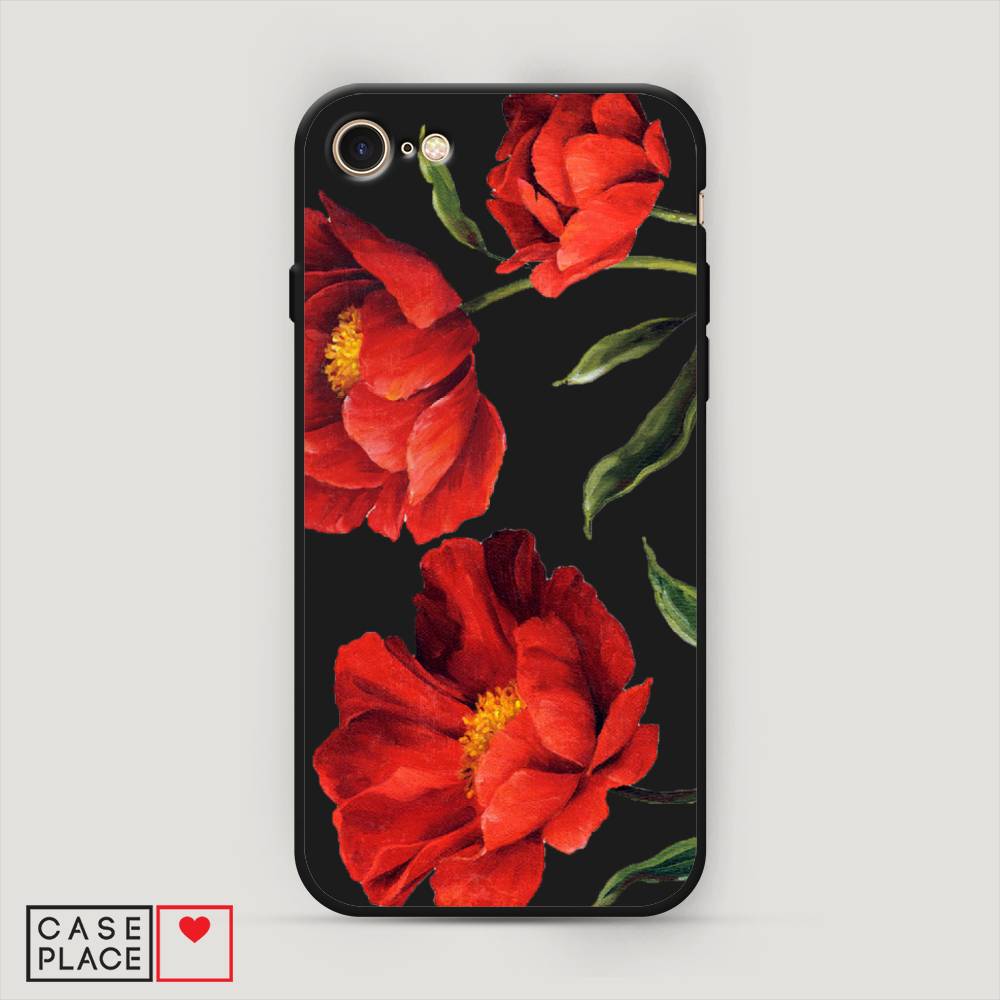 

Чехол Awog на Apple iPhone 7 / Айфон 7 "Красные маки", Разноцветный, 10652-1
