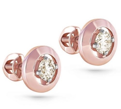 

Серьги из красного золота с бриллиантом Kabarovsky 12-3889-9200, 12-3889-9200