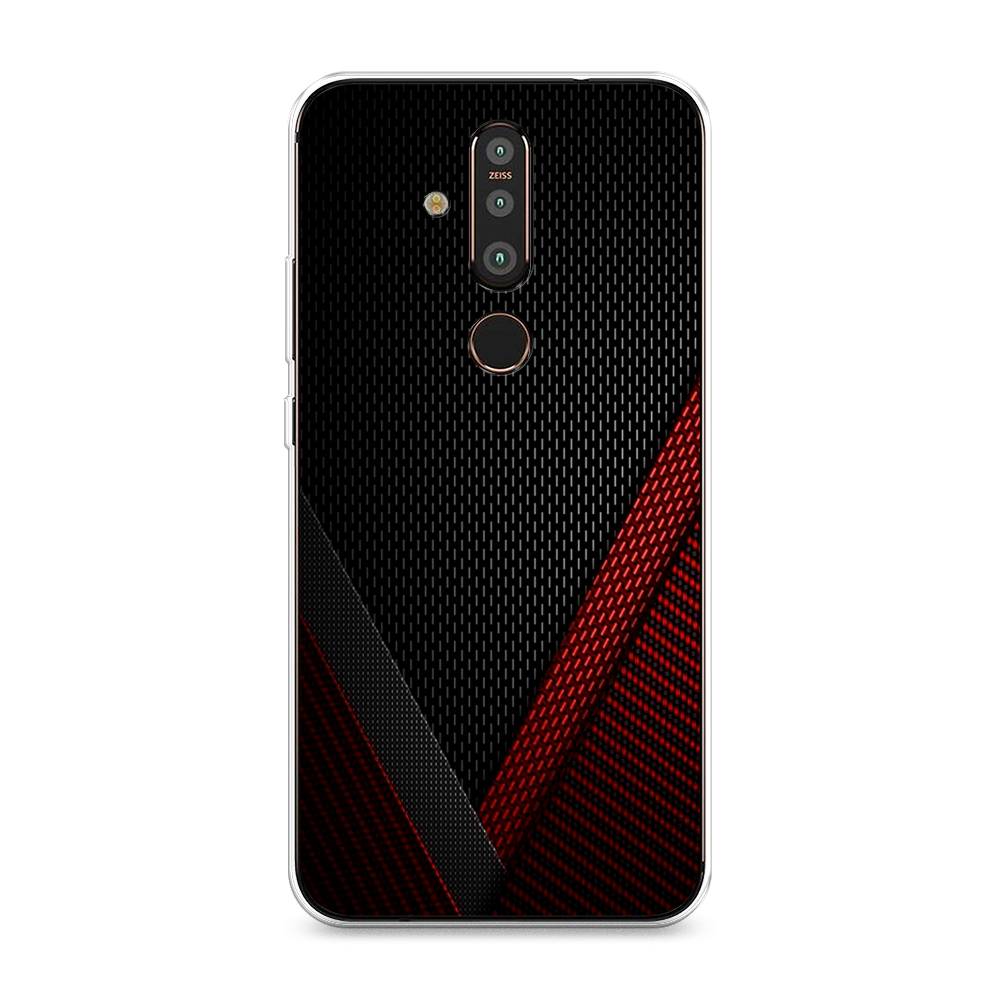 

Чехол Awog "Красный карбон" для Nokia X71