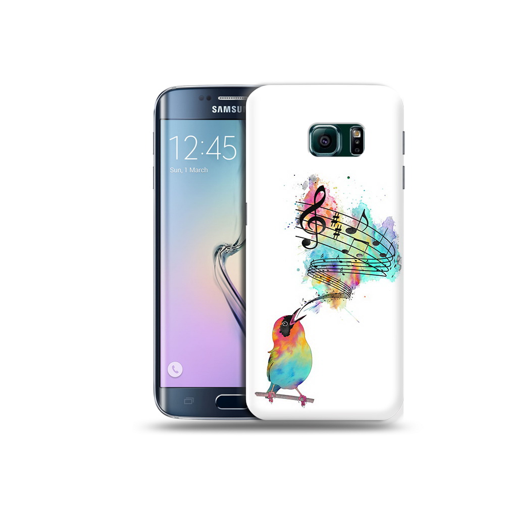 

Чехол MyPads Tocco для Samsung Galaxy S6 Edge певчая птичка, Прозрачный, Tocco