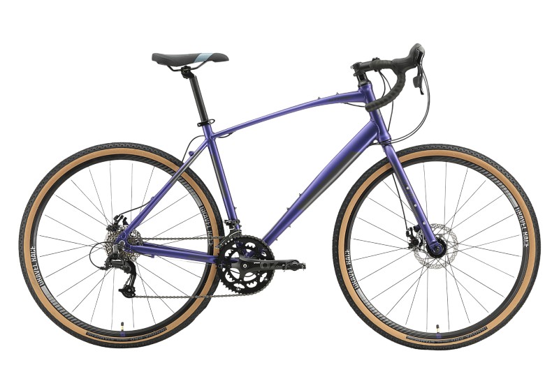 Велосипед Stark'23 Gravel 700.1 D фиолетовый/черный 22