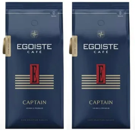 Кофе в зернах Egoiste Captain Arabica Premium, 250 г х 2 шт