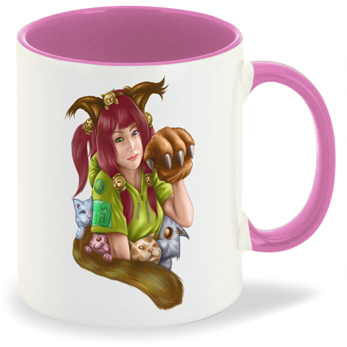 

Кружка CoolPodarok Девушка с лапой, Девушка с лапой