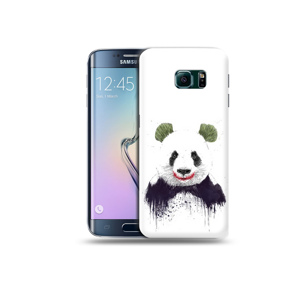 

Чехол MyPads Tocco для Samsung Galaxy S6 Edge панда джокер, Прозрачный, Tocco