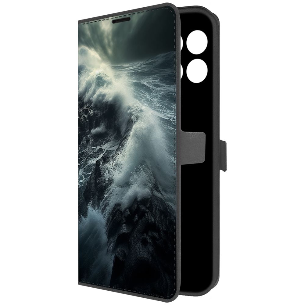 

Чехол-книжка Krutoff Eco Book для Honor X8 5G Шторм (черный)
