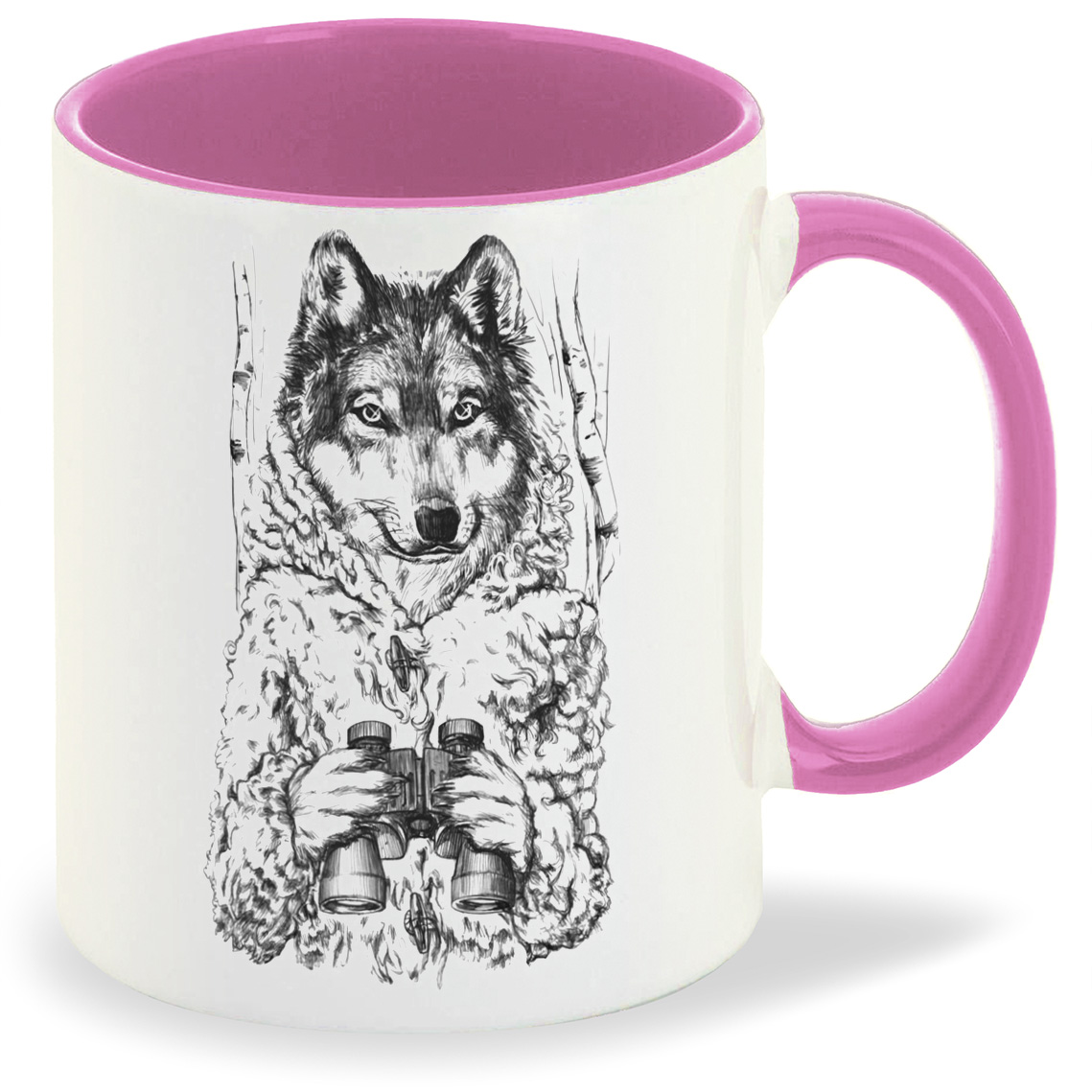 

Кружка CoolPodarok Волк с биноклем, Волк с биноклем