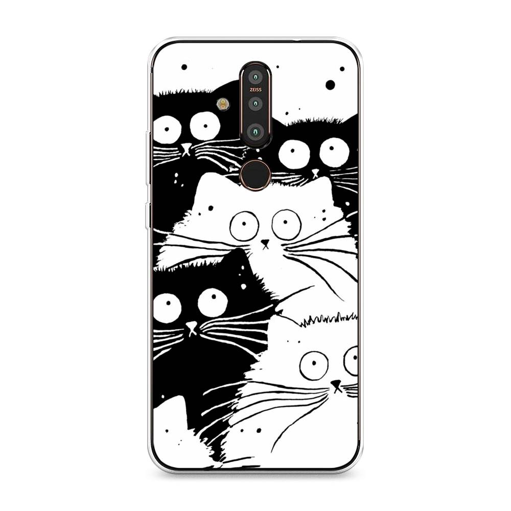 

Чехол Awog "Коты черно-белые" для Nokia X71