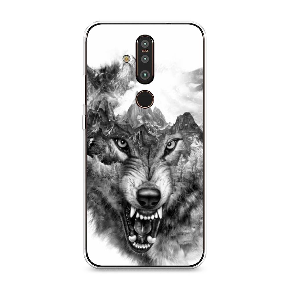 

Чехол Awog "Волк в горах" для Nokia X71