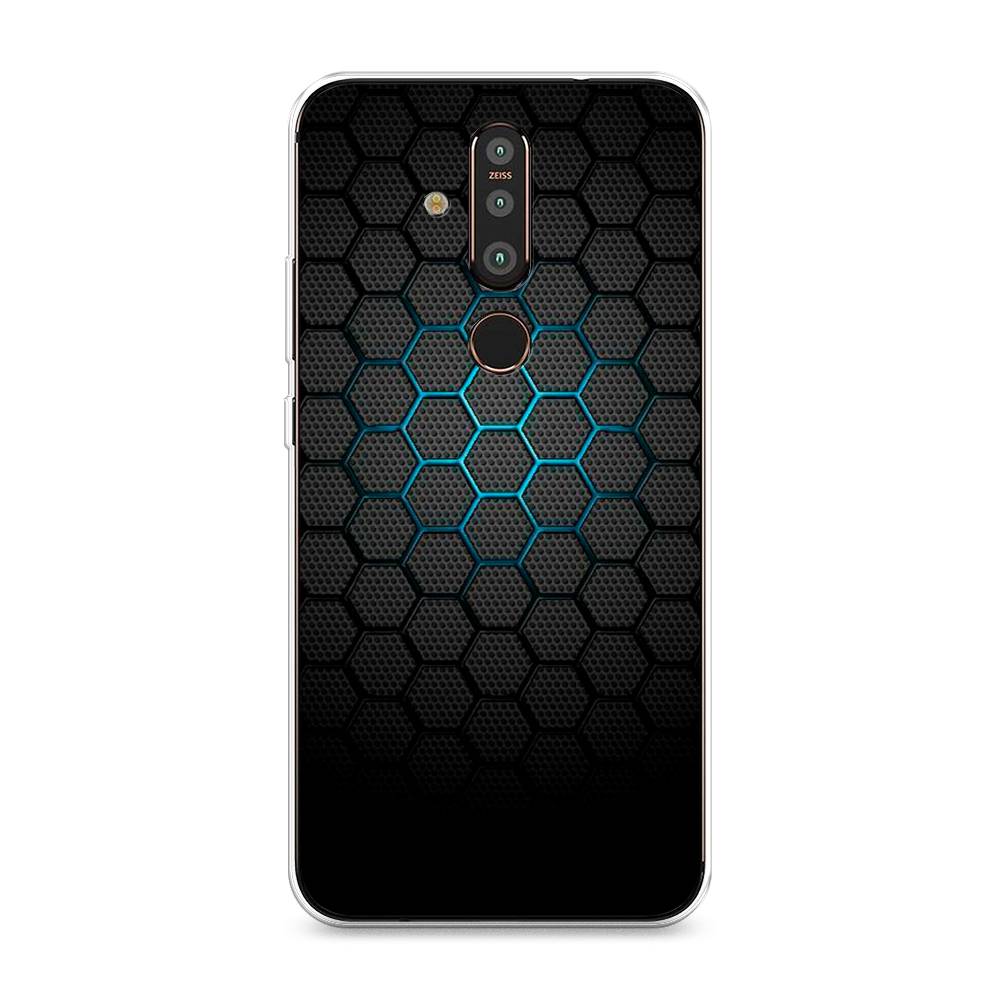 

Чехол Awog "Бирюзовые соты" для Nokia X71