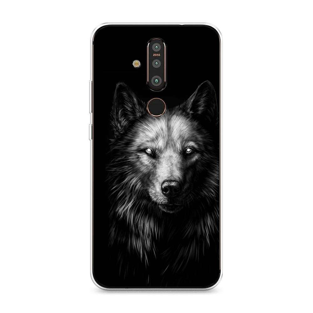 

Чехол Awog "Волк черно белый" для Nokia X71