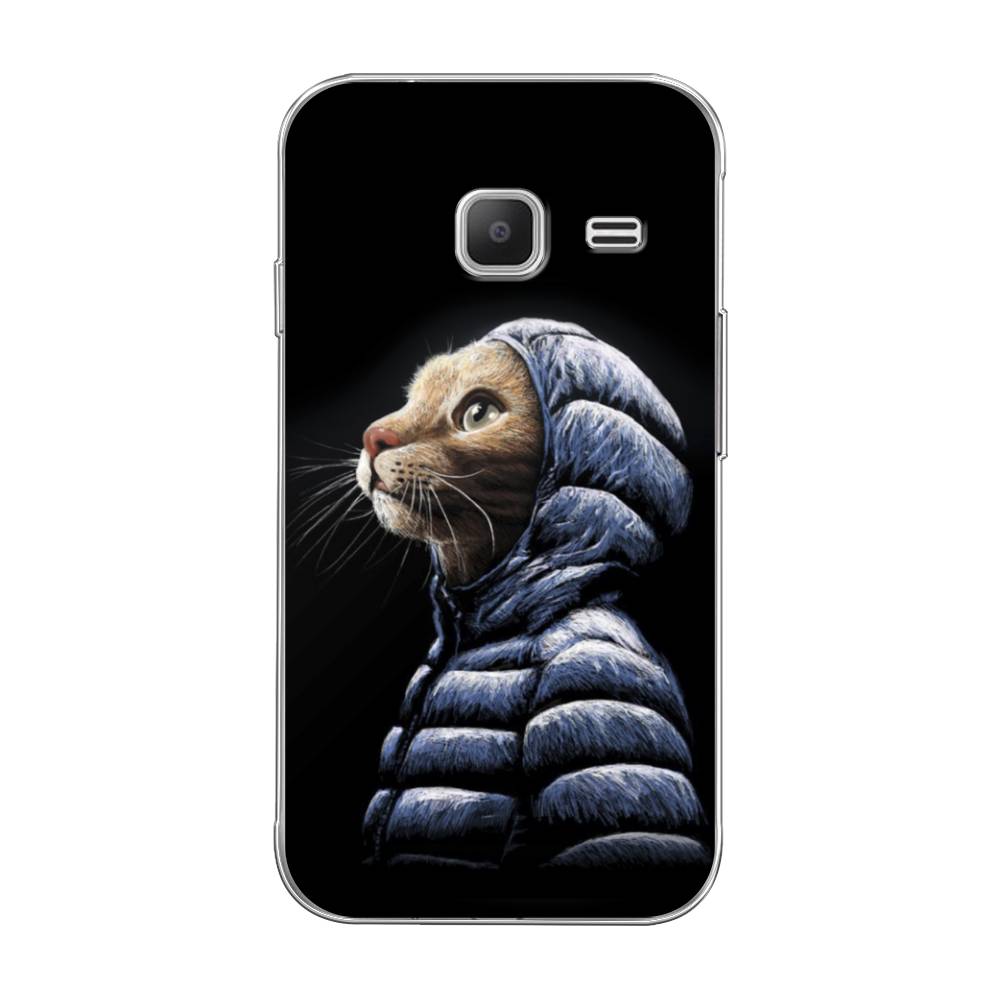 

Чехол Awog на Samsung Galaxy J1 mini 2016 / Самсунг J1 mini 2016 "Кот в капюшоне", 22250-2